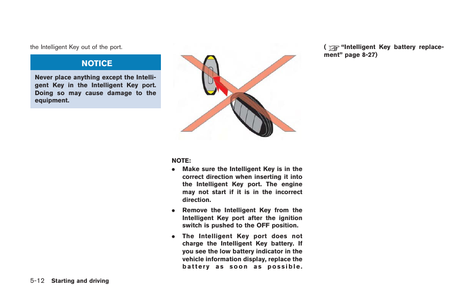 Notice | NISSAN 2014 GT R - Owner's Manual User Manual | Page 209 / 354