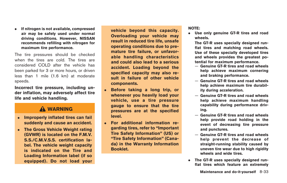 NISSAN 2014 GT R - Owner's Manual User Manual | Page 304 / 354