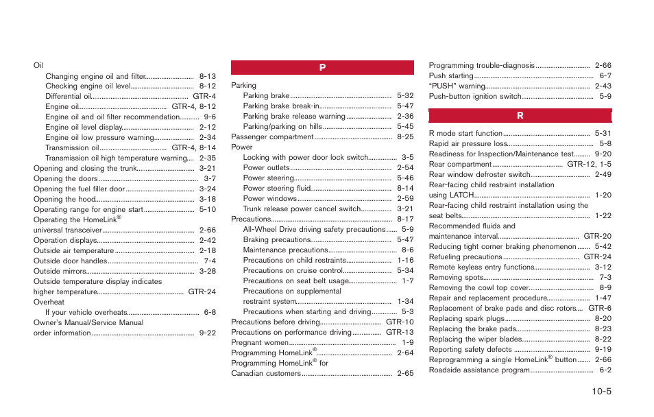 NISSAN 2014 GT R - Owner's Manual User Manual | Page 348 / 354