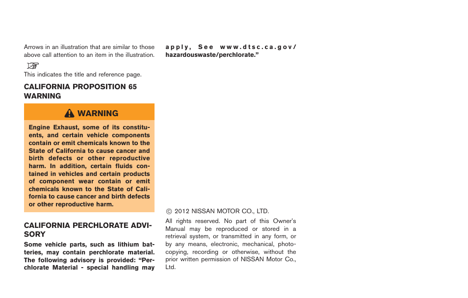 Warning | NISSAN 2014 GT R - Owner's Manual User Manual | Page 4 / 354