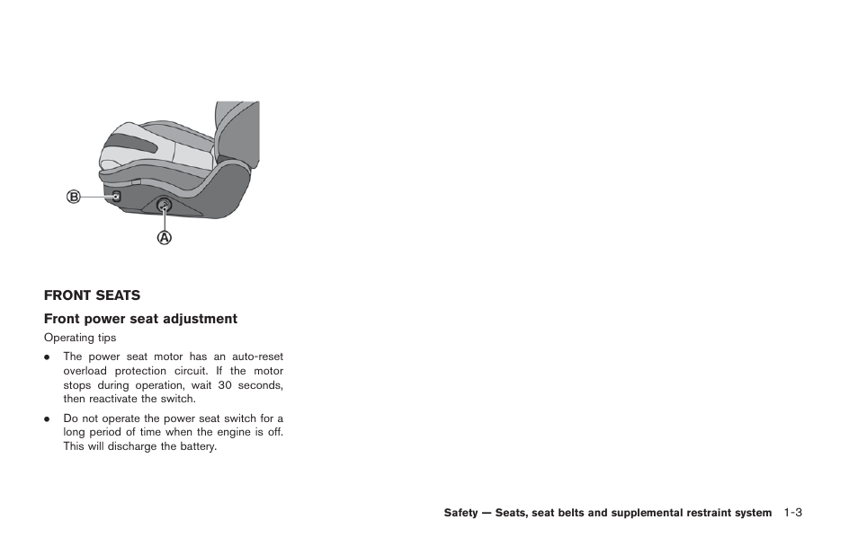Front seats -3 | NISSAN 2014 GT R - Owner's Manual User Manual | Page 52 / 354