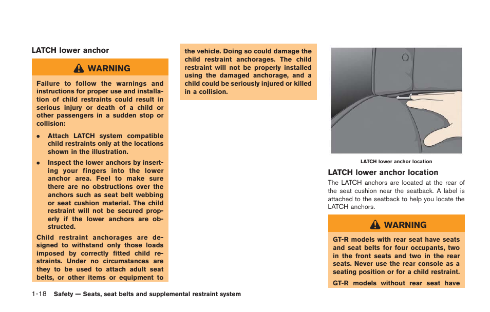 NISSAN 2014 GT R - Owner's Manual User Manual | Page 67 / 354