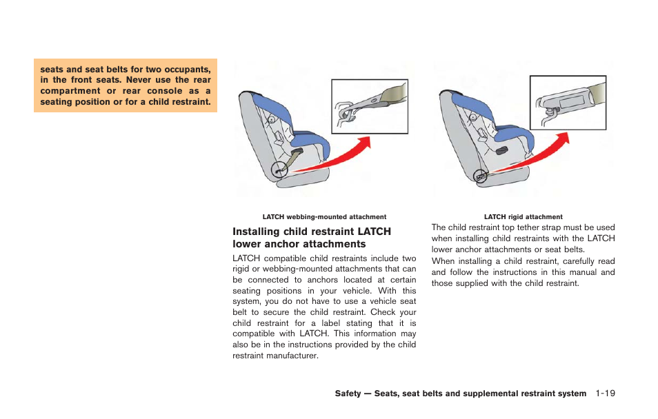 NISSAN 2014 GT R - Owner's Manual User Manual | Page 68 / 354