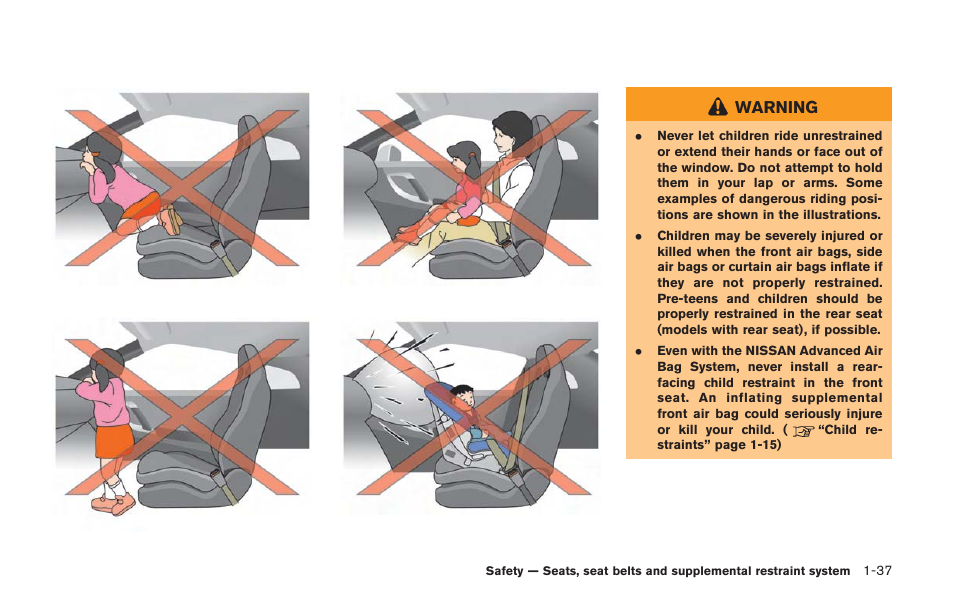 Warning | NISSAN 2014 GT R - Owner's Manual User Manual | Page 86 / 354