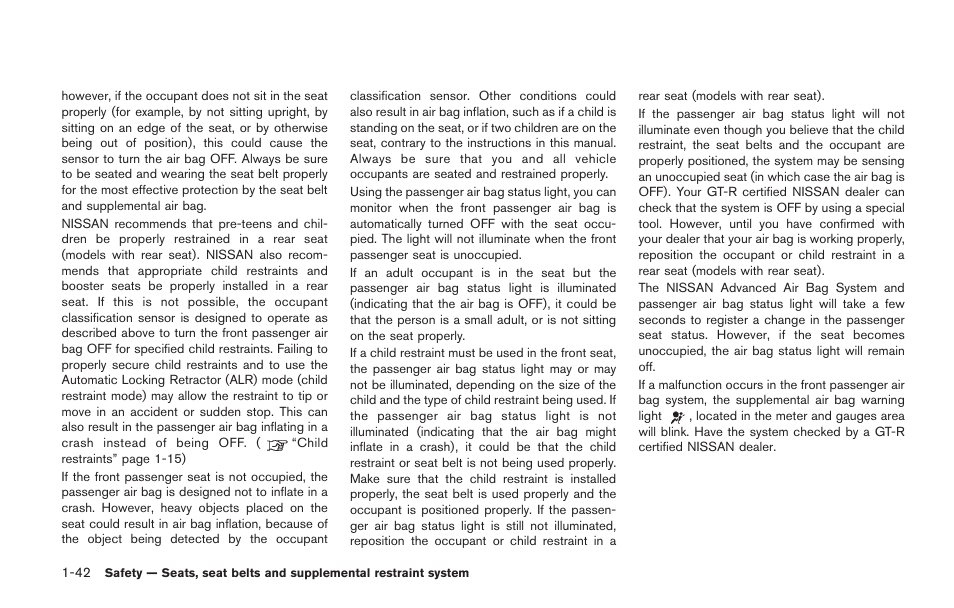 NISSAN 2014 GT R - Owner's Manual User Manual | Page 91 / 354