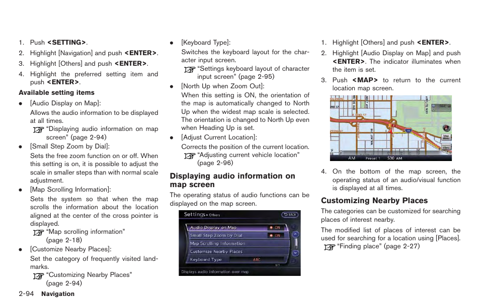 NISSAN 2014 GT R - Multi Function Display Owner's Manual User Manual | Page 121 / 314