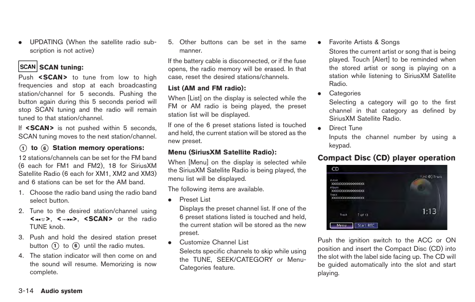 NISSAN 2014 GT R - Multi Function Display Owner's Manual User Manual | Page 141 / 314