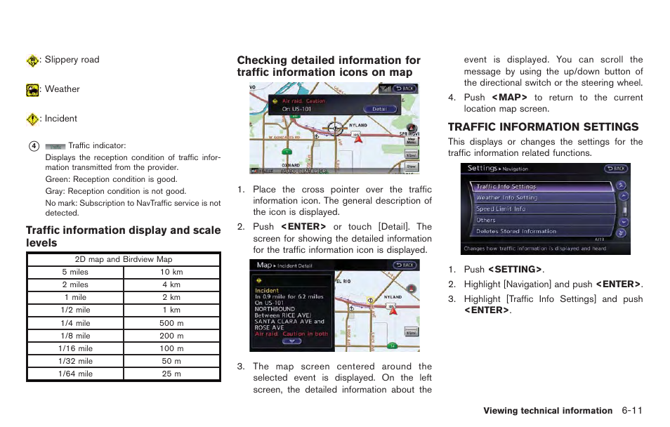 Traffic information settings -11 | NISSAN 2014 GT R - Multi Function Display Owner's Manual User Manual | Page 184 / 314