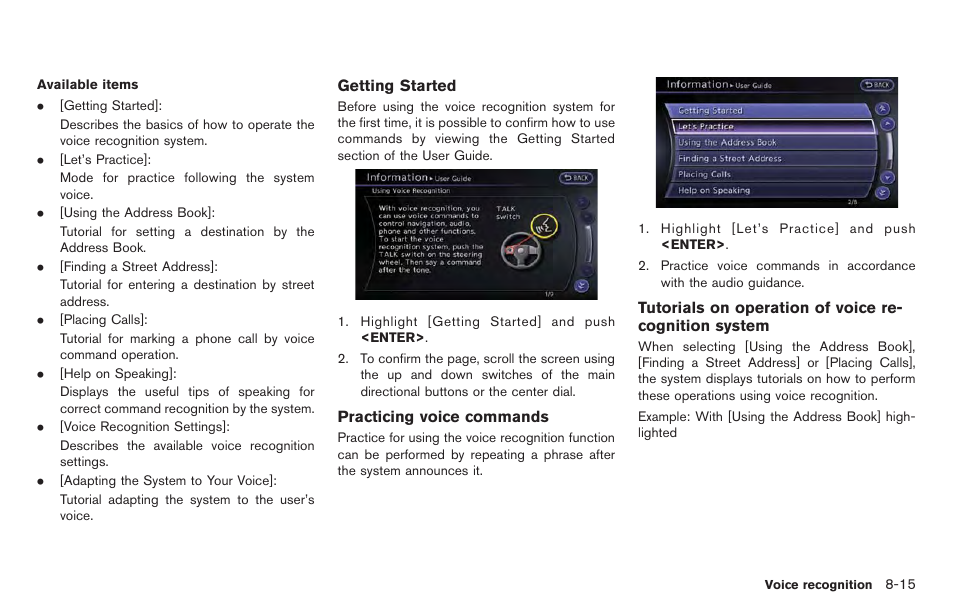 NISSAN 2014 GT R - Multi Function Display Owner's Manual User Manual | Page 224 / 314