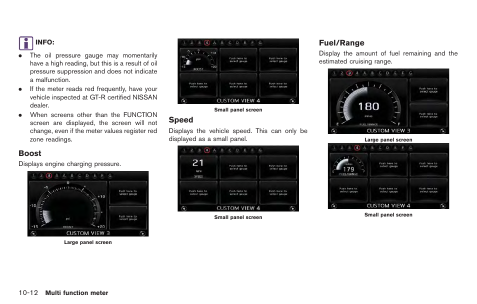 NISSAN 2014 GT R - Multi Function Display Owner's Manual User Manual | Page 257 / 314