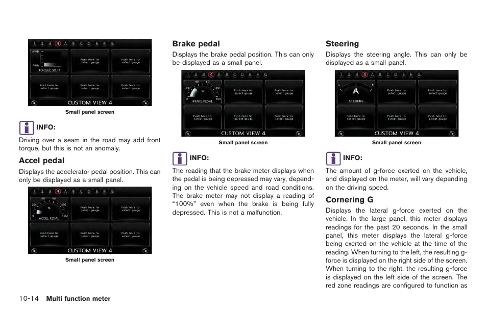 NISSAN 2014 GT R - Multi Function Display Owner's Manual User Manual | Page 259 / 314