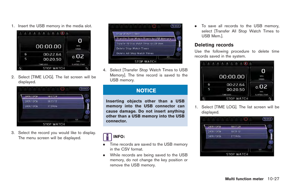 Notice | NISSAN 2014 GT R - Multi Function Display Owner's Manual User Manual | Page 272 / 314