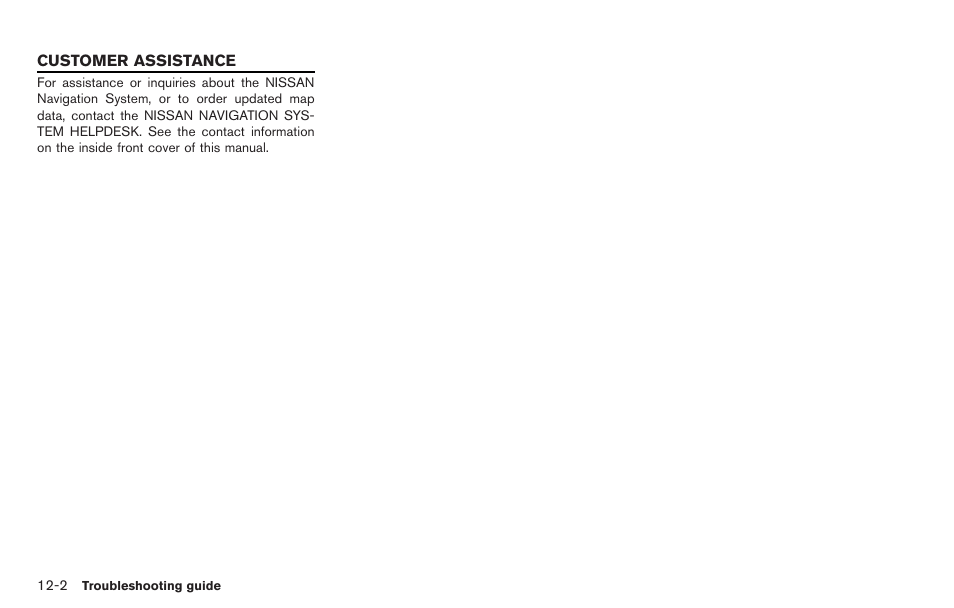 Customer assistance -2 | NISSAN 2014 GT R - Multi Function Display Owner's Manual User Manual | Page 297 / 314
