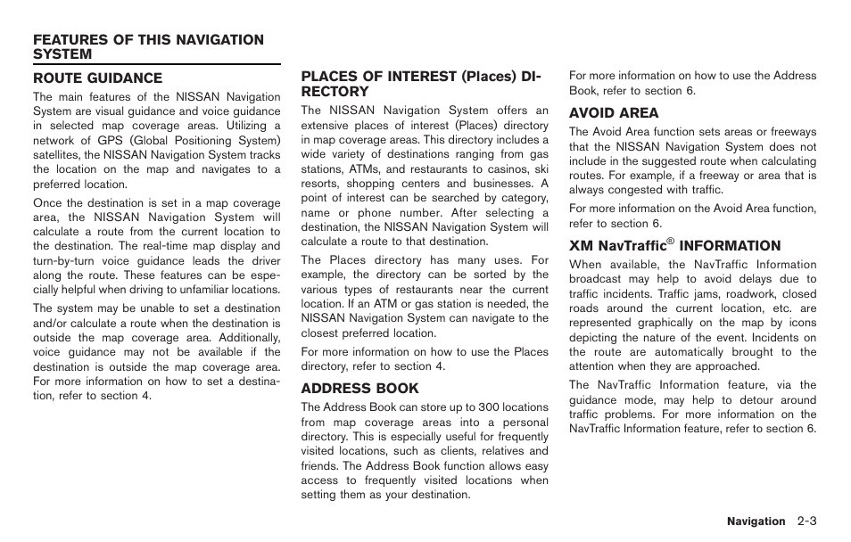 Features of this navigation system -3, Information -3 | NISSAN 2014 GT R - Multi Function Display Owner's Manual User Manual | Page 30 / 314