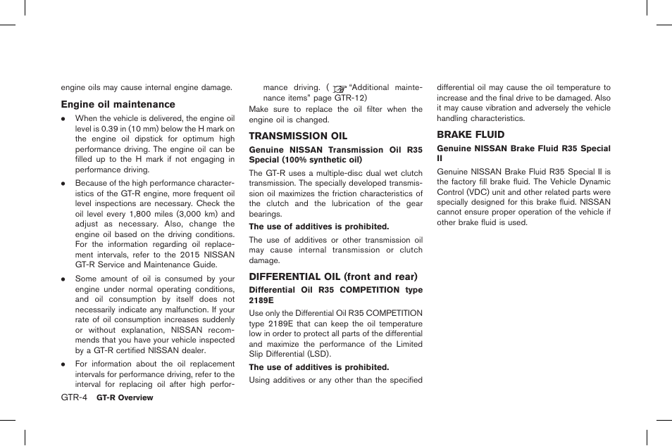 NISSAN 2015 GT R - Owner's Manual User Manual | Page 11 / 358