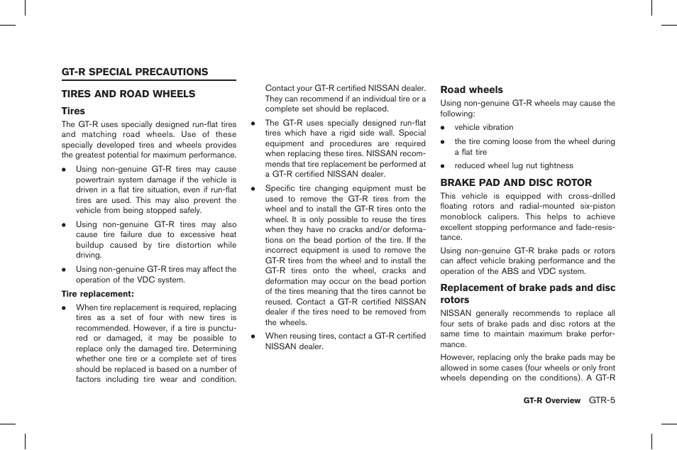 NISSAN 2015 GT R - Owner's Manual User Manual | Page 12 / 358