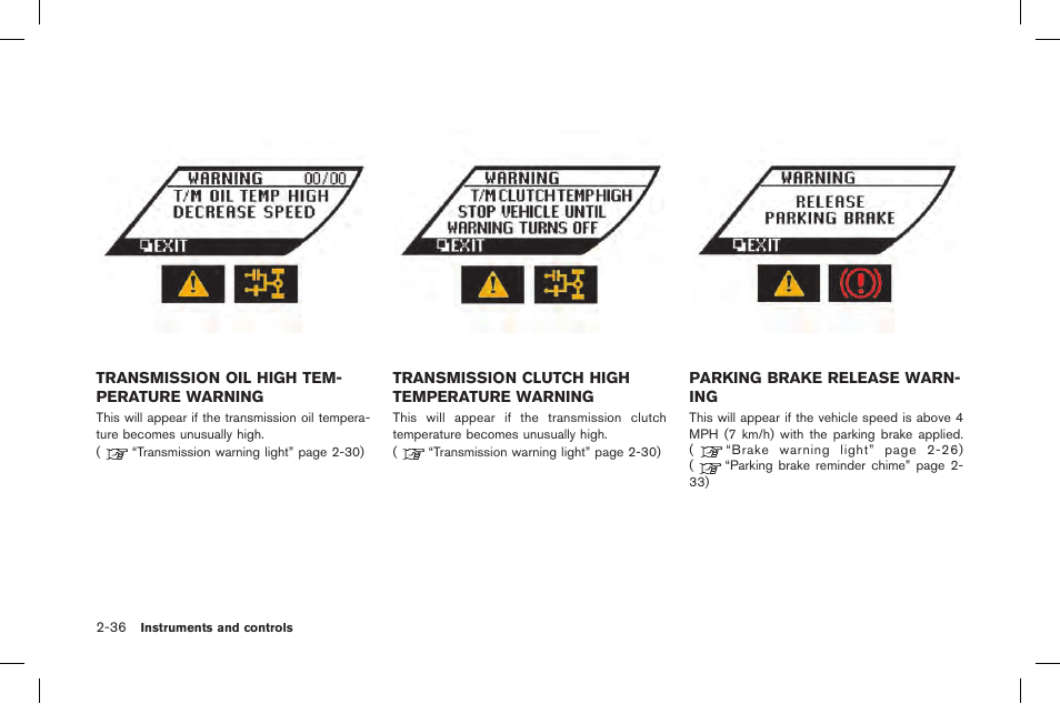 NISSAN 2015 GT R - Owner's Manual User Manual | Page 133 / 358