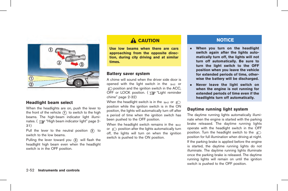 NISSAN 2015 GT R - Owner's Manual User Manual | Page 149 / 358