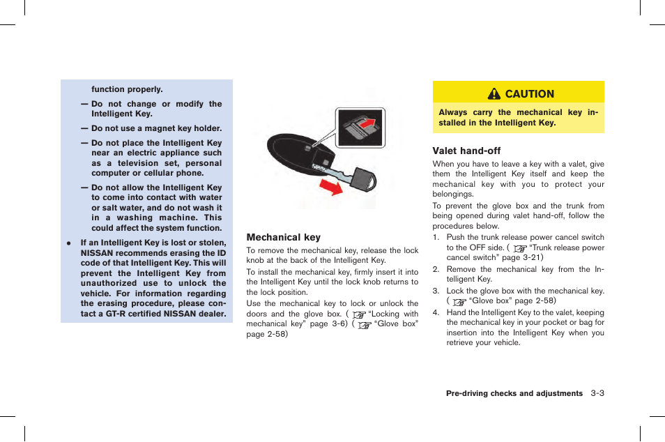 Caution | NISSAN 2015 GT R - Owner's Manual User Manual | Page 168 / 358