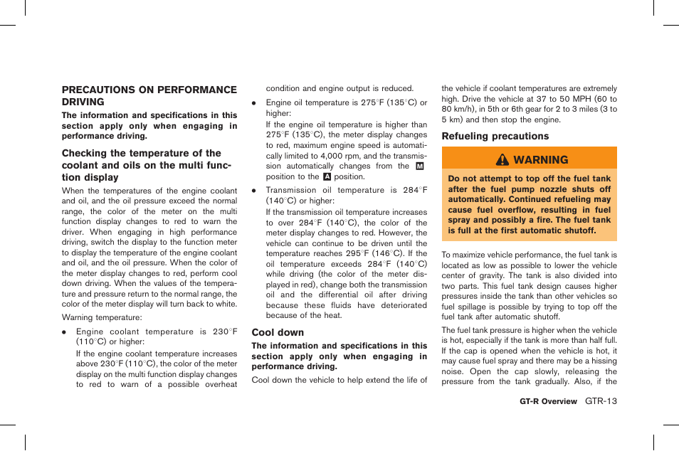 Warning | NISSAN 2015 GT R - Owner's Manual User Manual | Page 20 / 358