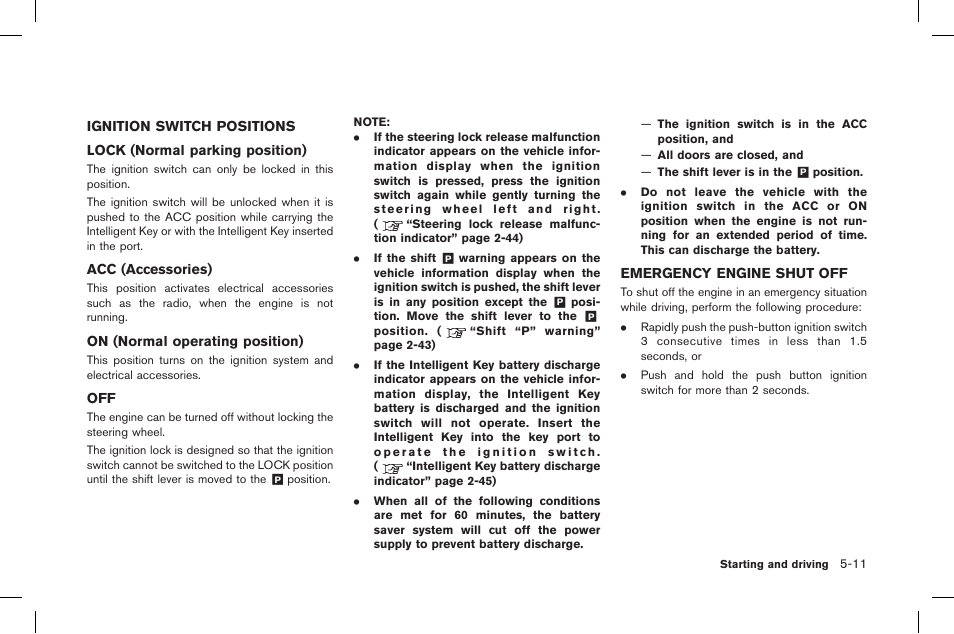 NISSAN 2015 GT R - Owner's Manual User Manual | Page 208 / 358