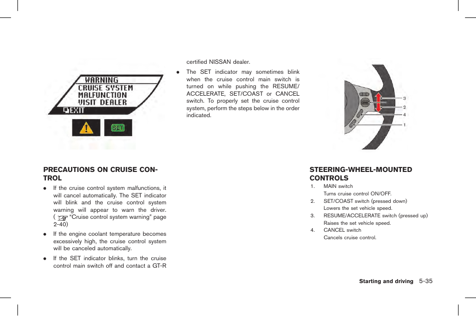 NISSAN 2015 GT R - Owner's Manual User Manual | Page 232 / 358