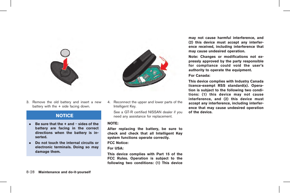 Notice | NISSAN 2015 GT R - Owner's Manual User Manual | Page 303 / 358