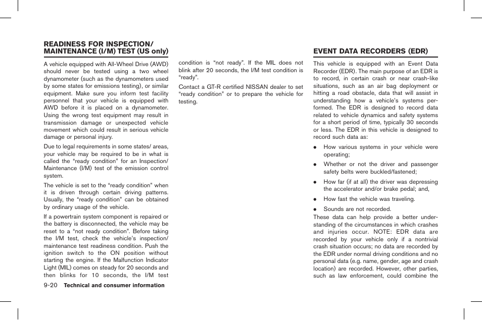 NISSAN 2015 GT R - Owner's Manual User Manual | Page 345 / 358