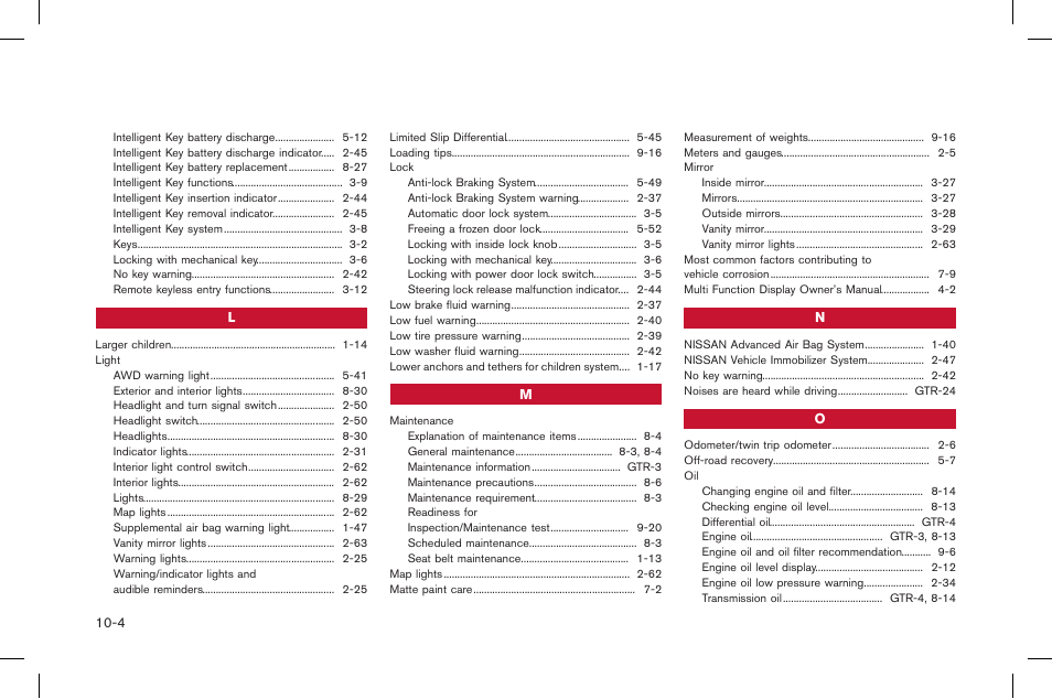NISSAN 2015 GT R - Owner's Manual User Manual | Page 351 / 358