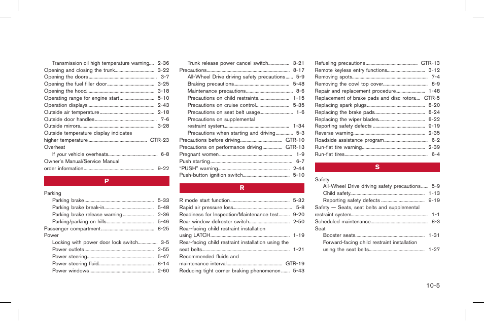 NISSAN 2015 GT R - Owner's Manual User Manual | Page 352 / 358