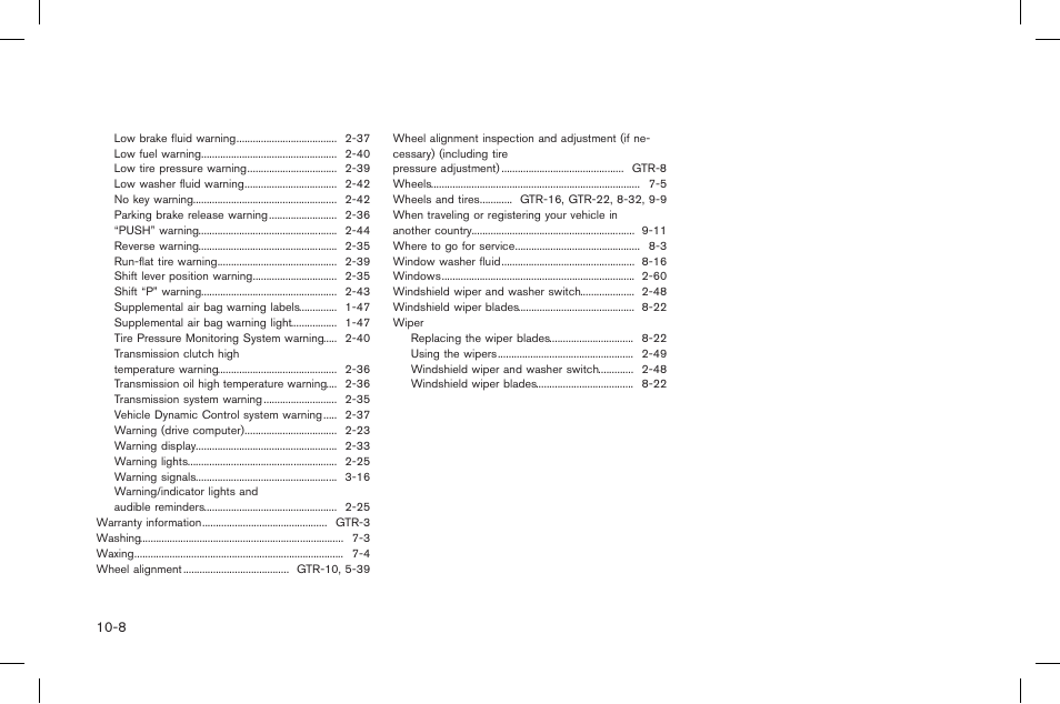 NISSAN 2015 GT R - Owner's Manual User Manual | Page 355 / 358