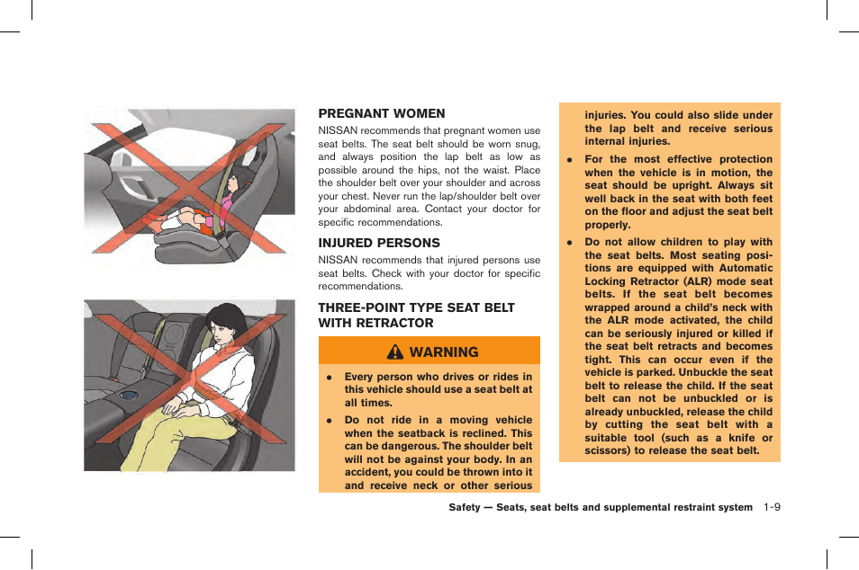 NISSAN 2015 GT R - Owner's Manual User Manual | Page 58 / 358