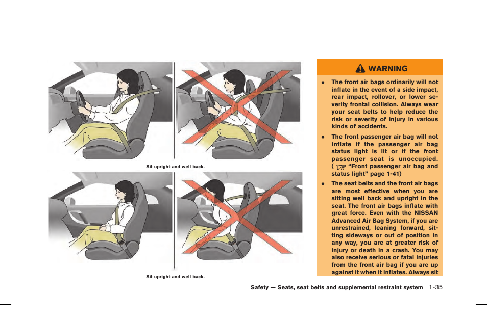 Warning | NISSAN 2015 GT R - Owner's Manual User Manual | Page 84 / 358