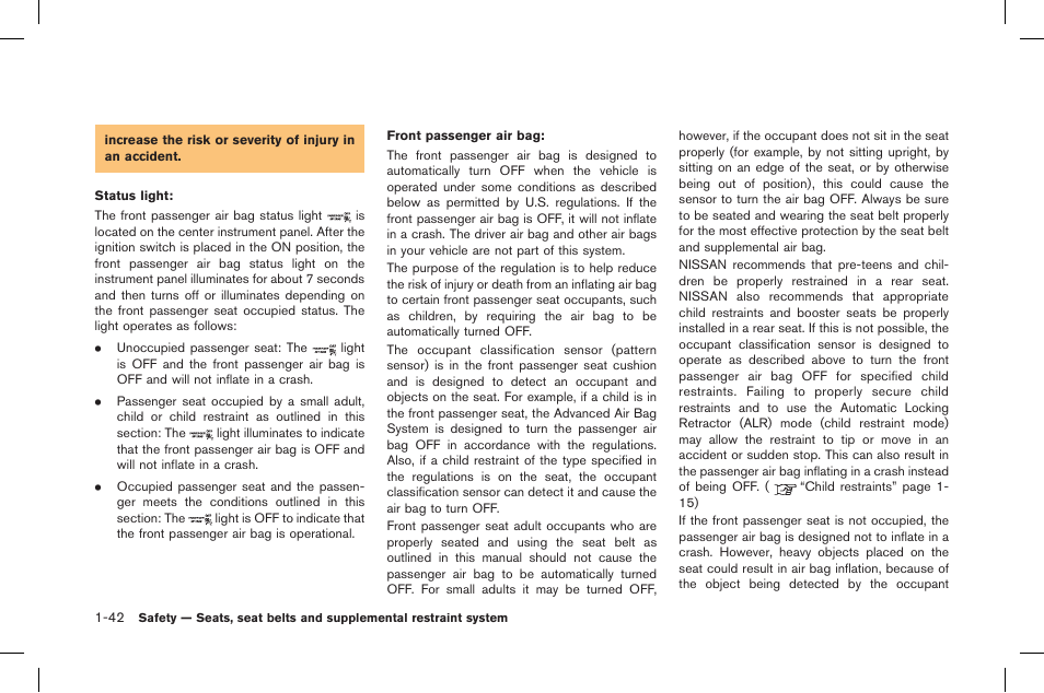 NISSAN 2015 GT R - Owner's Manual User Manual | Page 91 / 358