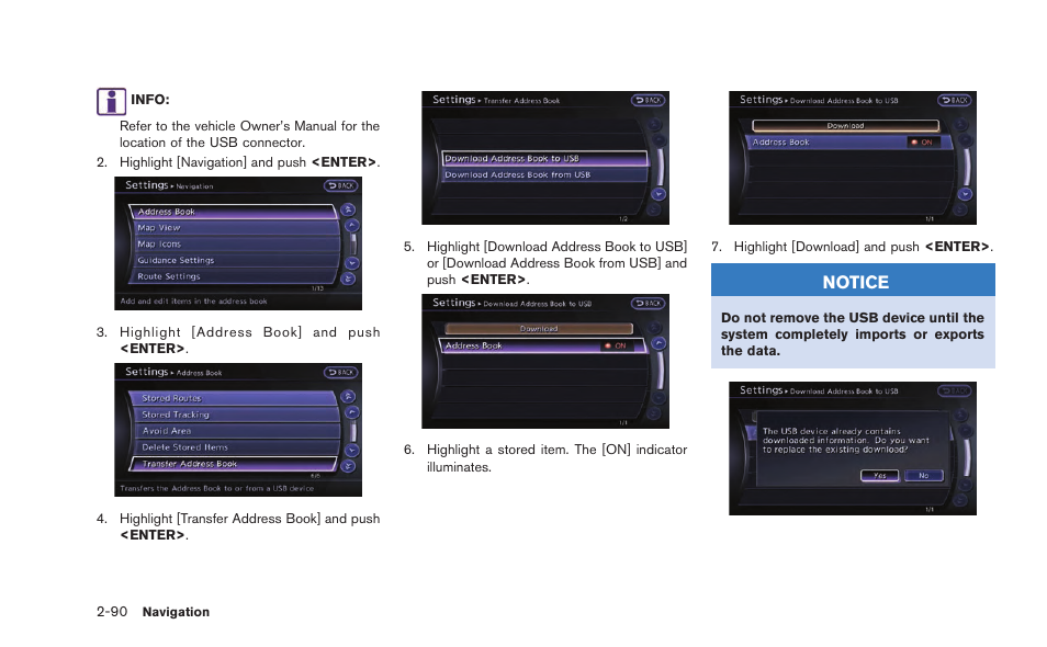 Notice | NISSAN 2015 GT R - Multi Function Display Owner's Manual User Manual | Page 115 / 298