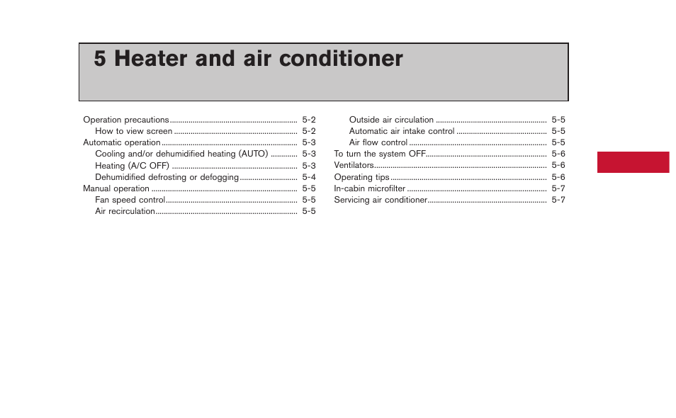 Heater and air conditioner, 5 heater and air conditioner | NISSAN 2015 GT R - Multi Function Display Owner's Manual User Manual | Page 156 / 298