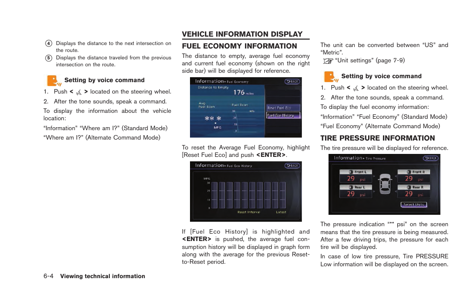 Vehicle information display -4 | NISSAN 2015 GT R - Multi Function Display Owner's Manual User Manual | Page 167 / 298