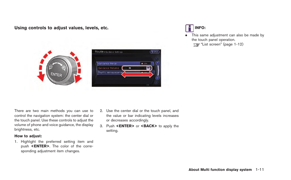 NISSAN 2015 GT R - Multi Function Display Owner's Manual User Manual | Page 20 / 298