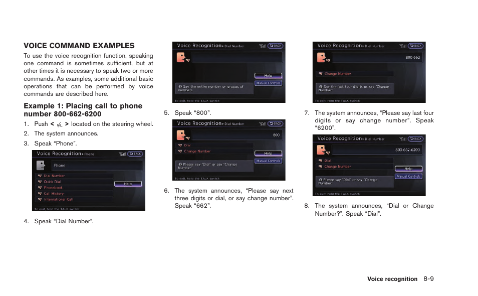 Voice command examples -9 | NISSAN 2015 GT R - Multi Function Display Owner's Manual User Manual | Page 208 / 298