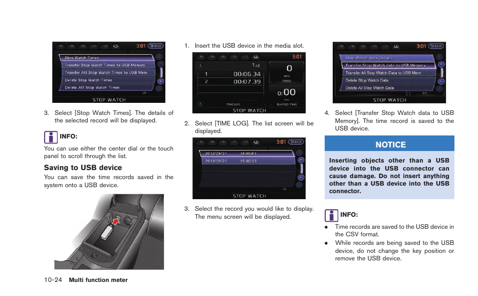 Notice | NISSAN 2015 GT R - Multi Function Display Owner's Manual User Manual | Page 259 / 298