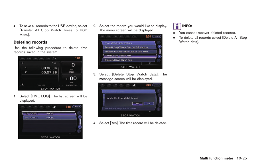 NISSAN 2015 GT R - Multi Function Display Owner's Manual User Manual | Page 260 / 298