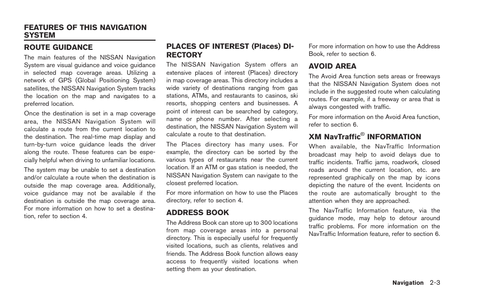 Features of this navigation system -3, Information -3 | NISSAN 2015 GT R - Multi Function Display Owner's Manual User Manual | Page 28 / 298