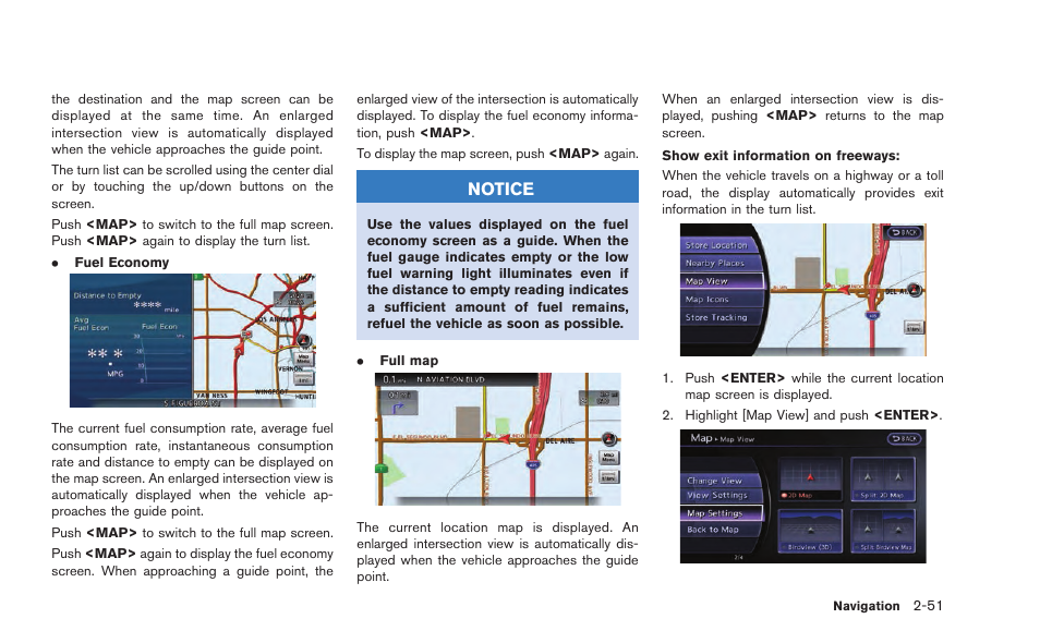 Notice | NISSAN 2015 GT R - Multi Function Display Owner's Manual User Manual | Page 76 / 298