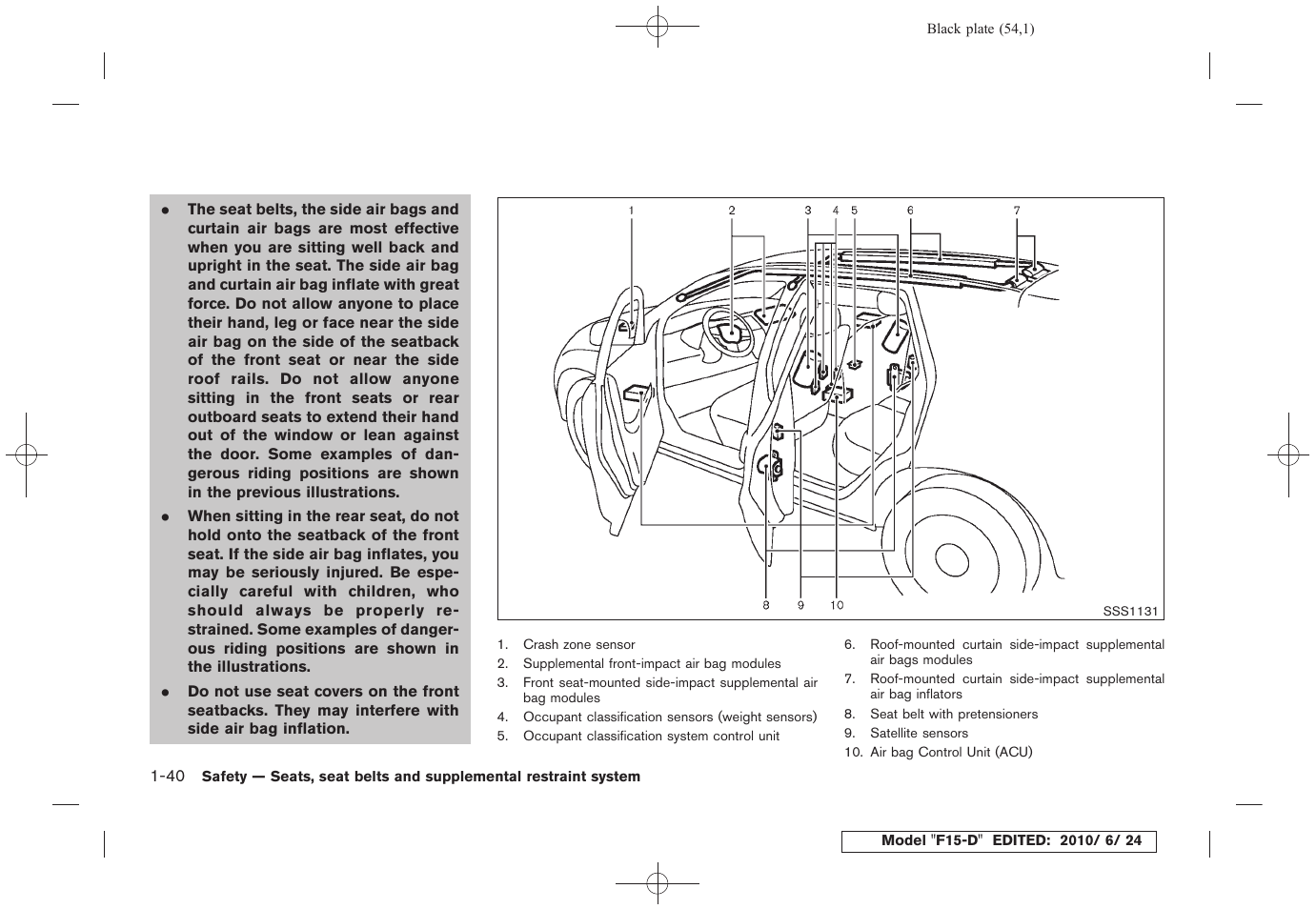 NISSAN 2011 JUKE - Owner's Manual User Manual | Page 56 / 345