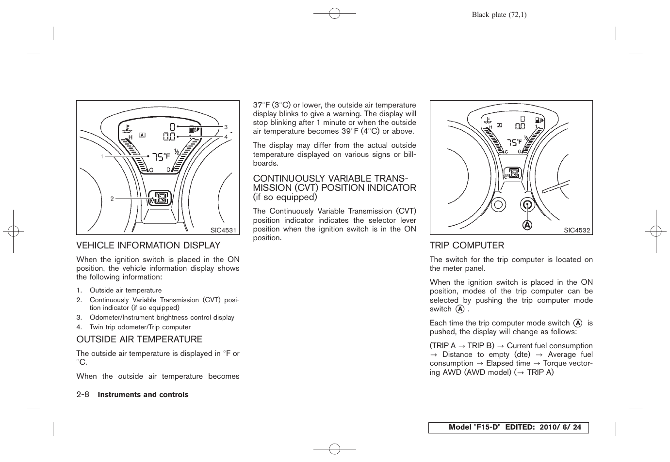 NISSAN 2011 JUKE - Owner's Manual User Manual | Page 74 / 345