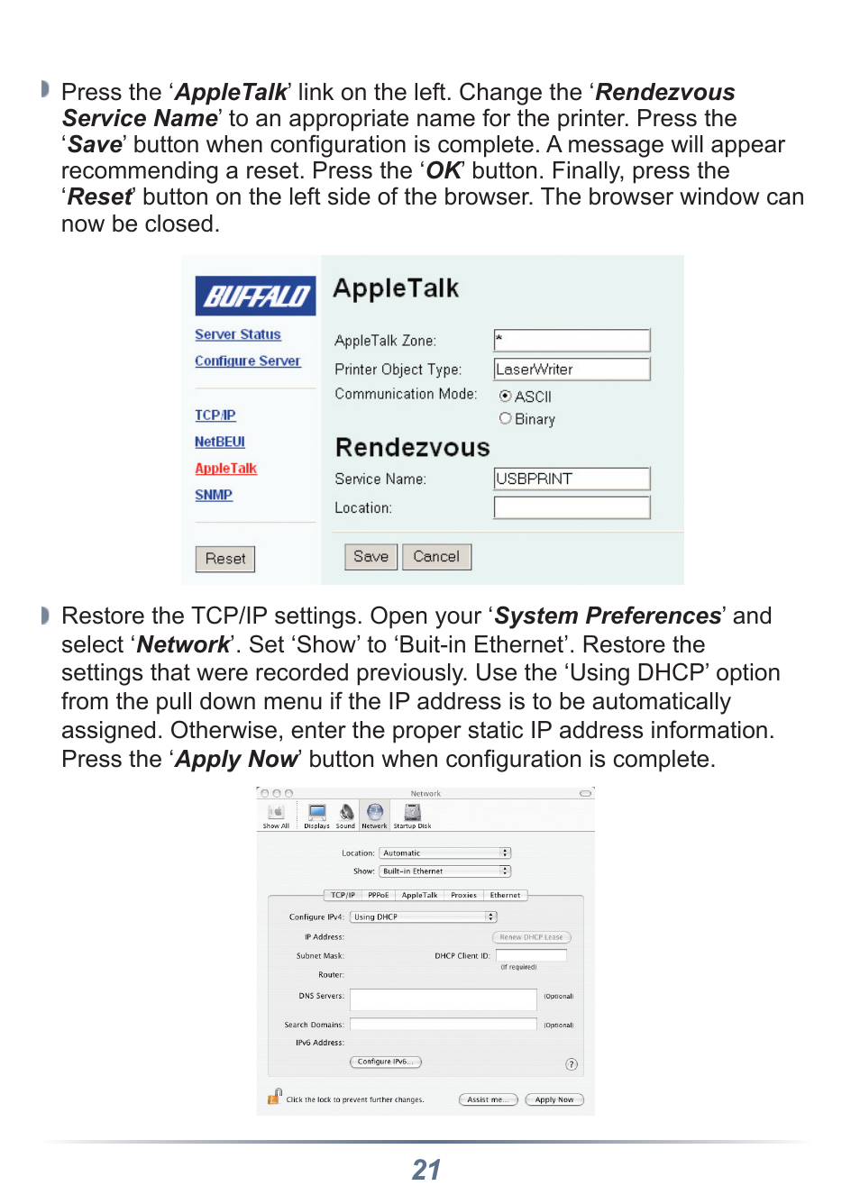 Buffalo Technology LPV2-USB-TX1 User Manual | Page 21 / 24