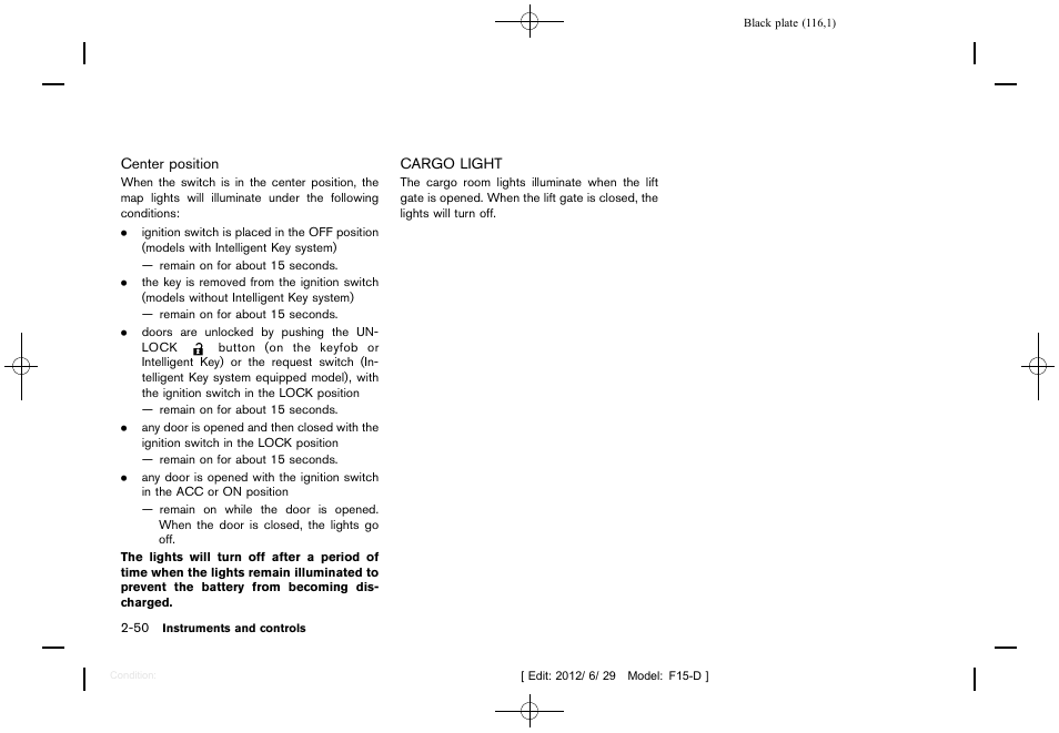 NISSAN 2013 JUKE - Owner's Manual User Manual | Page 118 / 347