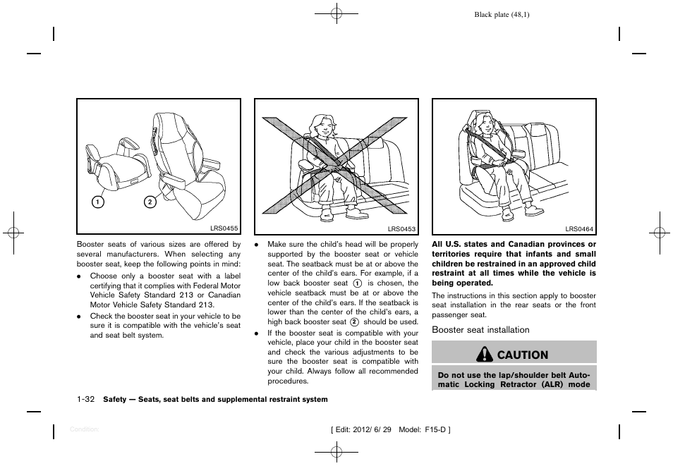 Caution | NISSAN 2013 JUKE - Owner's Manual User Manual | Page 50 / 347