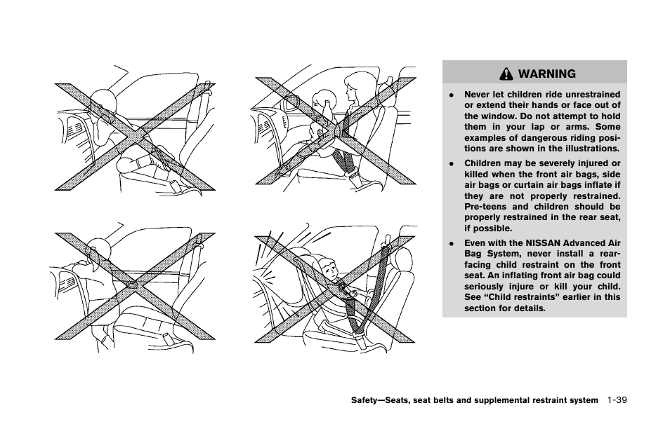 Warning | NISSAN 2011 LEAF - Owner's Manual User Manual | Page 124 / 354