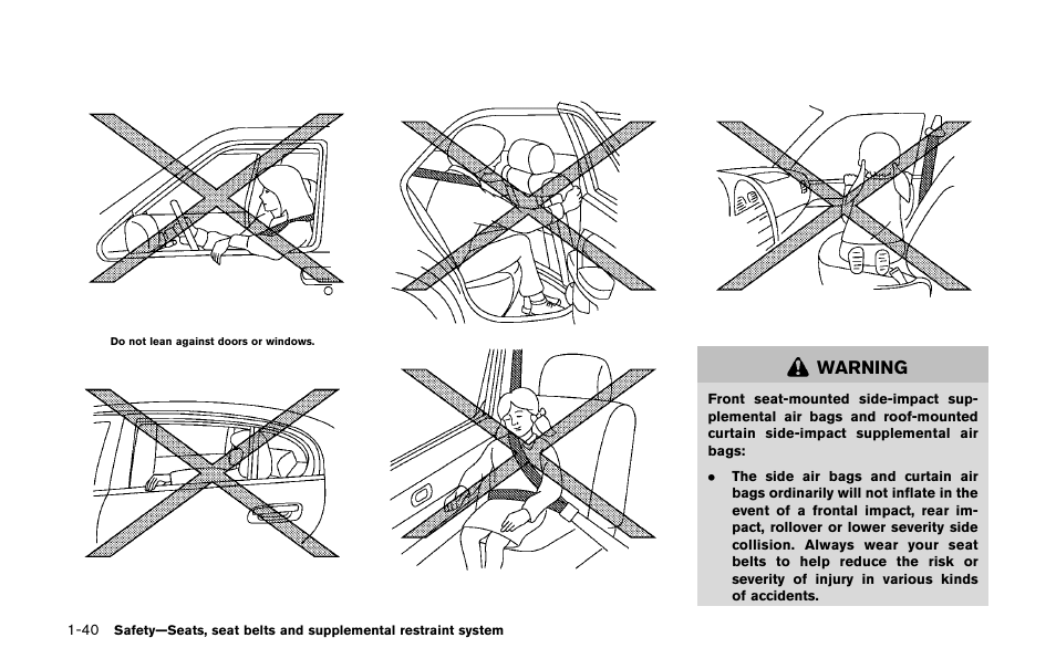 Warning | NISSAN 2011 LEAF - Owner's Manual User Manual | Page 125 / 354